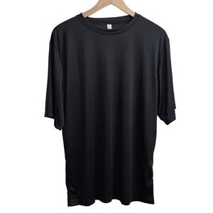 Team 365 Mens Performance Short Sleeve T-Shirt L Black TT11 Athletic Gym Tee